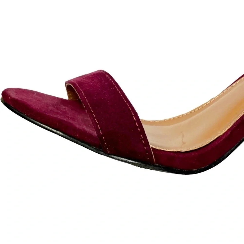 CHARLOTTE RUSSE Rebekah Ankle Strap Sandals Women’s SIZE 6 Purple Faux Strap